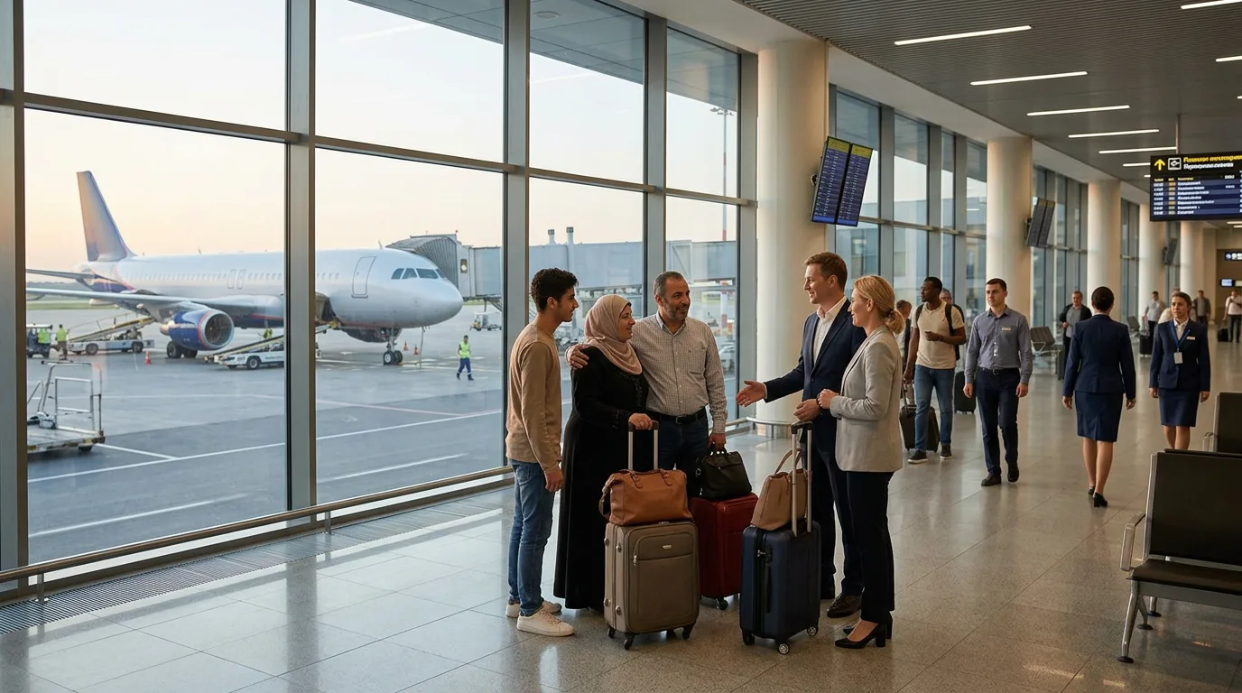 Борт Syrian Airlines, прибывший из Дамаска в Шереметьево